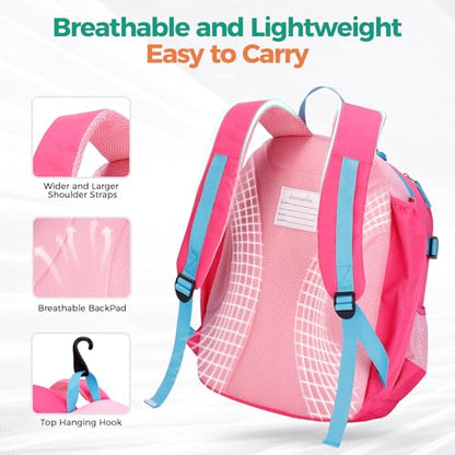 Choco Mocha TBall Bag for Toddler, Kids Baseball & Softball Backpack with Bat Holder - color: Blue Pink