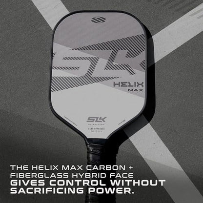 Selkirk Sport SLK Helix Pro Pickleball Paddle | Thermoformed Carbon Fiber Pickleball Paddles with Carbon Fiber & Fiberglass Hybrid Face | Unmatched Control - color: Legend Gray
