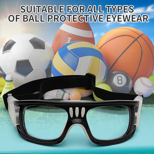 Basketball Motorcycle Goggles with Strap - color: Black-5pc
