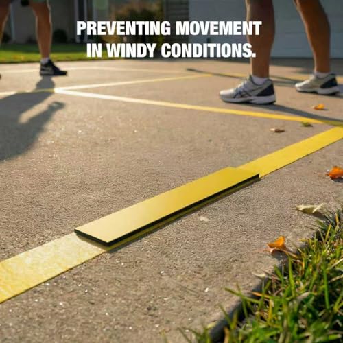 Chemimoso Magnetic Pickleball Court Lines System, Temporary Pickleball Court Lines in Standard Court Dimensions, Portable Pickleball Court Marking Kit, No Measuring Needed, Net Not Included - style: Pressure Pad Accessories