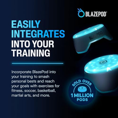 BlazePod Reaction Training Kit Smart Pods for Speed, Agility & Cognitive Drills - Trainer Bundle- App Access Included (6 Pods + 6 X Pod Bases)