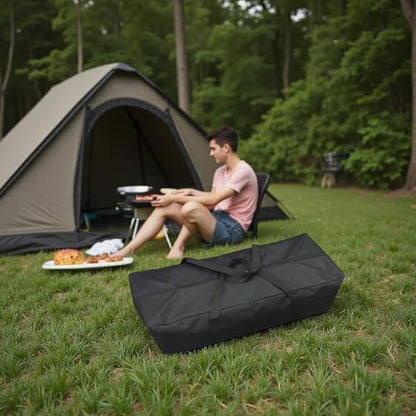 Heavy Duty Water-Resistant Grill & Tent Storage Bag - XL Organizer for BBQ Utensils, Canopy, Hammock, Roof Top Tent & Fishing Rods with MOLLE Straps (25''(L) x5.9''(W) x5.9''(H)) - size: 25''(L)x5.9''(W)x5.9''(H)