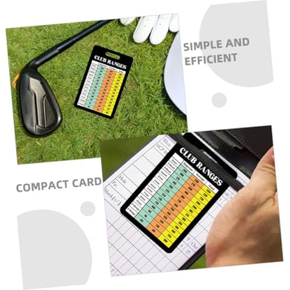 Veemoon 12sheet Golf Distance Chart Score Counter Cards Accurate Golf Scorecards for Skill Levels Easy Reading Portable Design