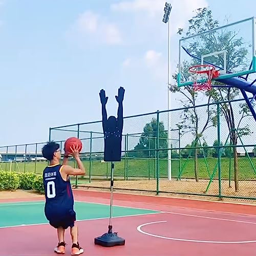 LXLZYXSF 2 Pcs Mannequin Defender Basketball Shooting Training Device, Adjustable Arms & Height, Portable Dribbling Practice Dummy Sports Equipment (Color : L-Adults) - color: L-adults