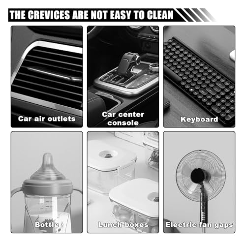 3 in 1 Cup Lid Cleaning Brush Set for Bottle Gap Tight Spaces Cup - Multifunctional Cleaning Brush Portable Crevice Cleaning Tools - Cup Mouth Scrubber Cup Lid Cleaner with Flower Design (3PCS)