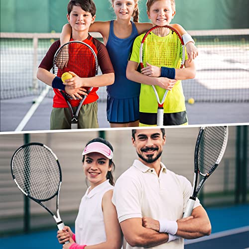 Jerify 24 Pieces Tennis Racket Grip Tape, Precut Tennis Overgrips Tape Badminton Racket Grips with Velvety Comfort for Anti Slip and Absorbent Grip - color: White