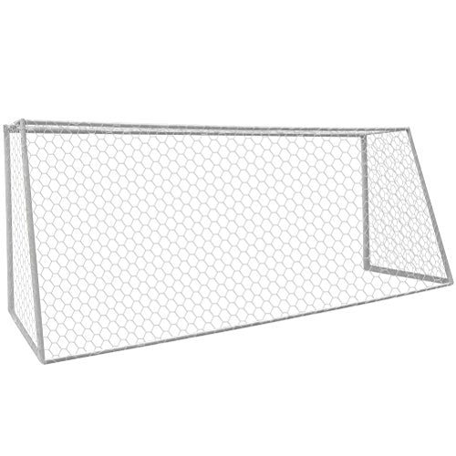 Aoneky Polyester Soccer Goal Net - 4 mm Cord - Replacement Full Size Football Post Net- Heavy Duty Soccer Netting - NOT Include Posts - size: 12 x 6 Ft