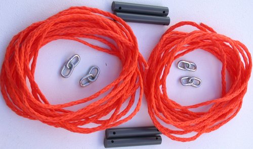 Home Court Portable Set Guy Line Rope Sets - color: Orange, size: Pull-up Style Ropes