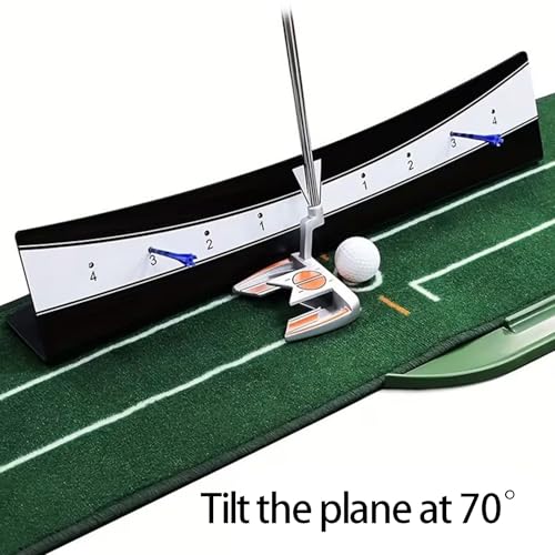 Golf Putting Plane Rails Compact Training Tool with Clear Markings Putter Trainer for Effective Strokes Improvement Putting Track Rails