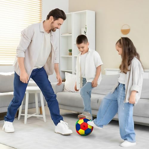 SZCXTOP Indoor Soccer Ball Size 4, Soft Low-Noise House Soccer Ball for Kids Teens