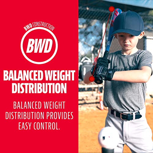 Franklin Sports Kids Teeball Bat - Venom + Barracuda Aluminum + Composite - USA Baseball Certified for Boys + Girls - Youth Metal Bat - Drop -10 to -13