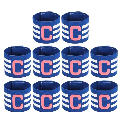 MECCANIXITY Soccer Captain Armband, Nylon Captain Arm Band for Soccer Elastic Captain C Arm Band Sports Captain Armbands for Football Team Training Youth & Adult - color: Navy Blue