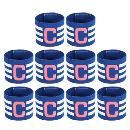 MECCANIXITY Soccer Captain Armband, Nylon Captain Arm Band for Soccer Elastic Captain C Arm Band Sports Captain Armbands for Football Team Training Youth & Adult - color: Navy Blue