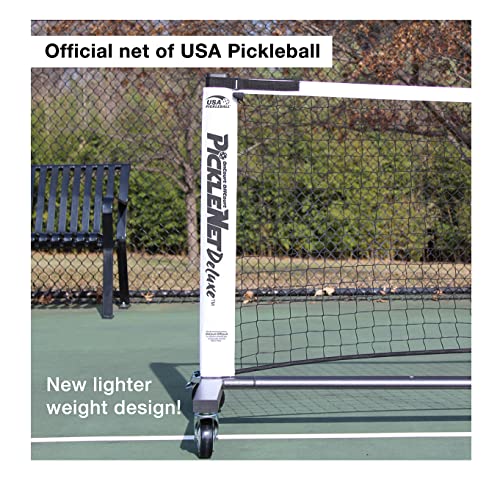 Oncourt Offcourt PickleNet Deluxe TAPND 22'x 34" Oval Tubing Locking Wheels Pickleball Net System