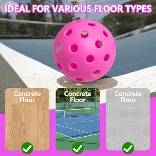 6 Pack Sports Outdoor Pickleballs - 40 Pickleball Balls - USA Pickleball Balls (USAPA) Approved - Official US Open Ball - color: Pink, style: 24 - Pack