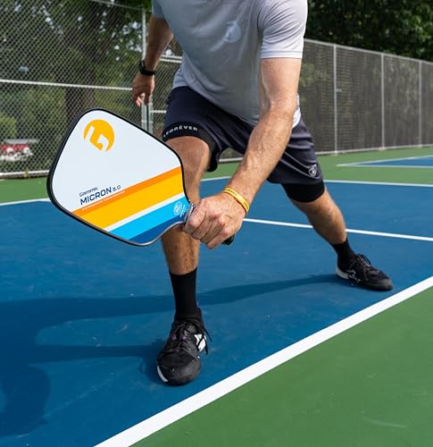 Gamma Sports Micron Pickleball Paddles Set of 2 with 3 Outdoor Pickleballs and Sling Bag - USA Pickleball Approved, Graphite Hitting Surface, Honeycomb Core - Ideal for Beginners - style: Micron 5.0