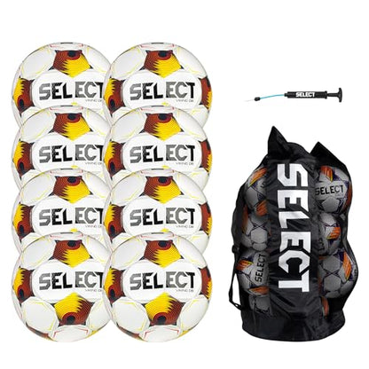 SELECT Viking DB Soccer Ball - color: White/Blue/Orange V25 - 8-Ball Pack, size: 5