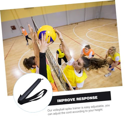 KOMBIUDA Adjustable Volleyball Spike Trainer Single Practice Aid for Jumping Hitting Speed Arm Technique Durable Equipment for Conditioning Agility Drills