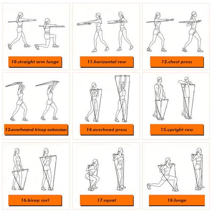 Shappy 1 Set Golf Swing Trainer Set - Sport Practice Aid System for Improving Swing Mechanics Core Strength Muscle Memory - Including Training Stick, Door Anchor, Resistance Band & Safety Strap
