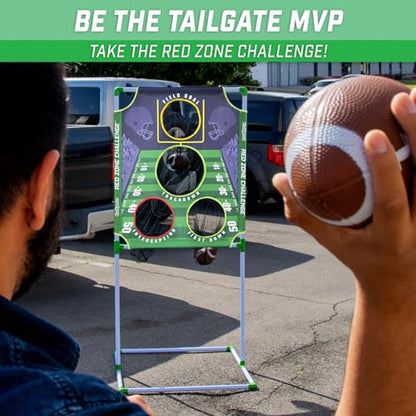 GoSports Football & Baseball Toss Games Available in Football Red Zone Challenge or Baseball Pro Pitch Challenge Choose Between Backyard Toss or Door Hang Targets - style: Football Toss