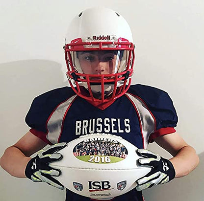 Personalized Custom Full 12 Inch Football | Regulation Size | Customized Trophy for Coach, Dad, Any Fan - style: Full Size Football with Base