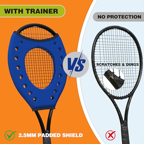 MR Sweet Spot Trainer, Tennis Racket Sweet Spot Trainer Protection Cover, Tennis Pointer Swing Training Aid Protection Cover Swing Training Aid for Starter, Set of 2