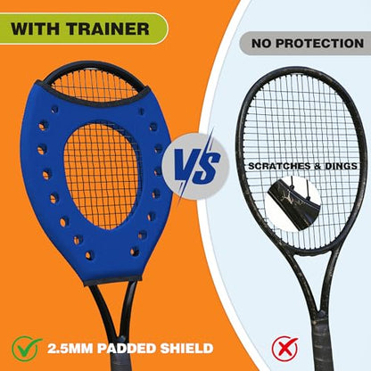 MR Sweet Spot Trainer, Tennis Racket Sweet Spot Trainer Protection Cover, Tennis Pointer Swing Training Aid Protection Cover Swing Training Aid for Starter, Set of 2