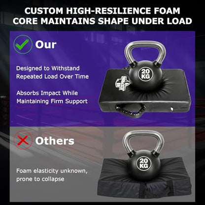 Football Blocking Pad with 5 Reinforced Webbing Handles for Football Training, Basketball Contact Drills and Multi-Sport Blocking Practice, Kick Pads Shield, 23.6"x15.7"(1 Pack)