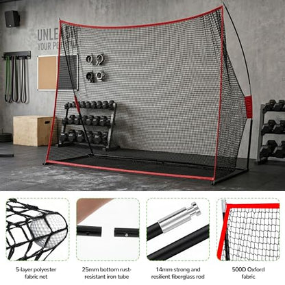Elevon Golf Net, 10x7ft Heavy Duty Golf Practice Net, Backyard Driving Chipping Training Net for Indoor Outdoor Use