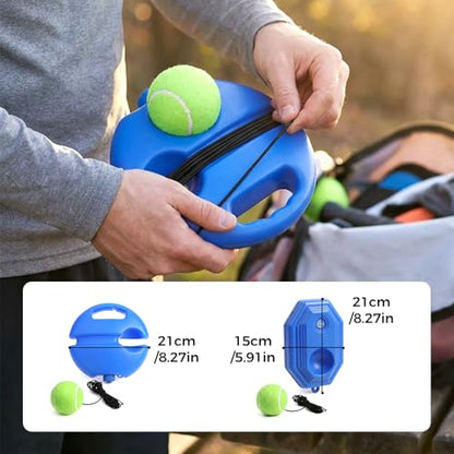 Wegodal Tennis Ball Training Baseboard, 2026 Upgrade Portable Tennis Trainer for Home use with Weighted Base, Portable Tennis Rebounder for Outdoor Backyard