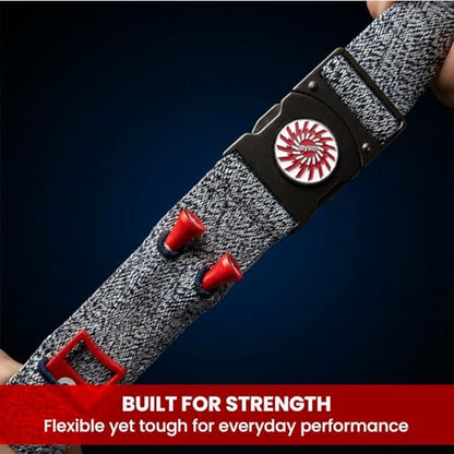 The Byrd Belt - Reversible Golf Belt with Ball Marker, Tee Sheath & Divot Tool for Men - On & Off Course Adjustable up to 44”