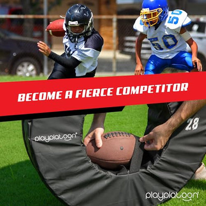 Play Platoon Football Tackle Dummy - Tackling Wheel Dummies for Youth Football Training - Tackle Wheel for Blocking, Hitting Drills and Practice - size: 28 Inch