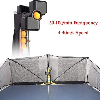 Table Tennis Robot, Ball Catching Net, Automatic Ball Recovery Function, for Training Practice