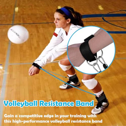 Volleyball Passing Trainer with Resistance Bands – Volleyball Passing Bands & Arm Bands Set for Volleyball Practice, Agility, Serving, Arm Swing & Pass Training