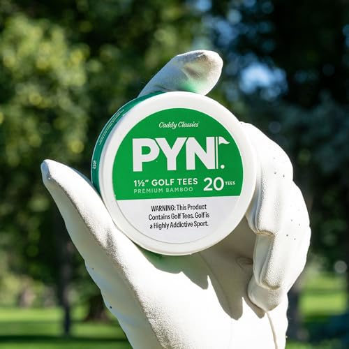 Caddy Classics Golf Tee Holder Assortment – Durable, Reusable Magnetic Lid Containers with Bamboo and Plastic Tees, Sizes 1 1/2" to 3 1/4"