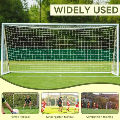 Soccer Goal Net, Sports Soccer Replacement Goal Nets Football Net Soccer Netting for Backyard Games and Training for Adults and Youth Soccer Practice, White - size: 6X4FT