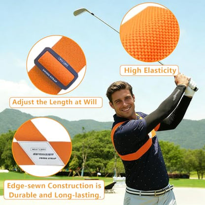 Golf Grip Trainer | Golf Swing Training Aid for Golf Wrist Practice, Slider Golf for Beginners Golfs Sports to Improve Swing Stability, Golf Swing Correcting Arm Accessories