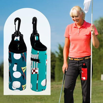Framendino, Golf Ball Carry Bag Golf Tee Holder Pouch Keychain Belt Clip for Men Women Sports Storage Gifts Accessories