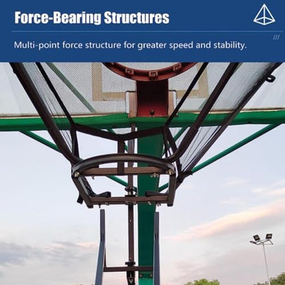 Basketball Shooting Machine Professional Basketball Return Shooting Practice Attachment,180° Rotating for Hoop with Bag for Storage, Heavy Duty Shooting Trainer