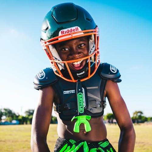 Battle Sports Phantom Football Shoulder Pads, Youth Size, Lightweight Design with Impact Protection - size: Youth Small