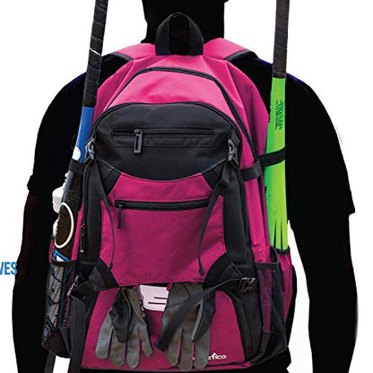 Athletico Advantage Baseball Bag - Baseball Backpack With External Helmet Holder for Baseball, T-Ball & Softball Equipment & Gear for Youth and Adults | Holds Bat, Helmet, Glove, Shoes