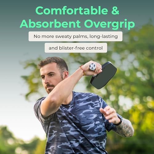 ADV Felttac Pickleball Grip Tape - 3, 6, 12, 30 Pack - Soft, Very Durable, Sweat Absorbing Pickleball Overgrip Tape - Dry & Comfortable Pickleball Paddle Grip Tape - Easy to Use & Easy to Install - color: 3-Pack Black