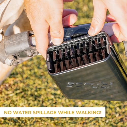Scrubi Golf Club Cleaner for 3 Wheel Clicgear - Compact & Efficient Cleaning Tool for Golf Clubs – Easy to Use & Waterproof Design – Includes Strong Nylon Brush – Perfect for Irons