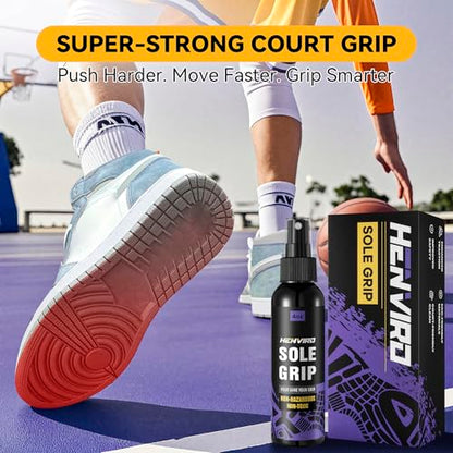 Basketball Shoe Grip Spray - Basketball Accessories, Anti SlipTraction Spray for Shoe Bottom With Sneaker Wipes