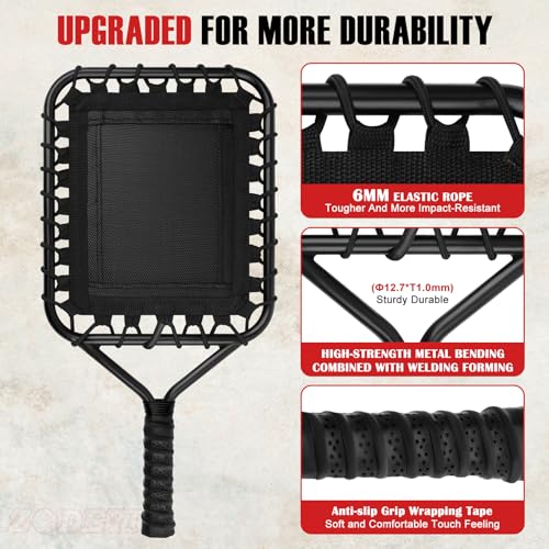 Baseball Racket for Fly Balls, Grounders, and Line Drives - Softball/Baseball Fungo Bat for Coaches and Parents to Help with Auxiliary Training - Attach a Racket Bag and Winding Tape - color: Black