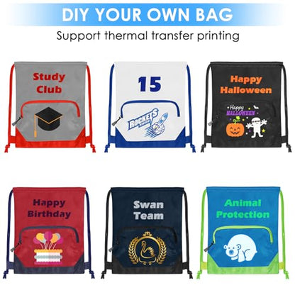 Sports Gym Drawstring Backpack Bag,Reusable Cinch Bag String Backpack for Basketball Soccer