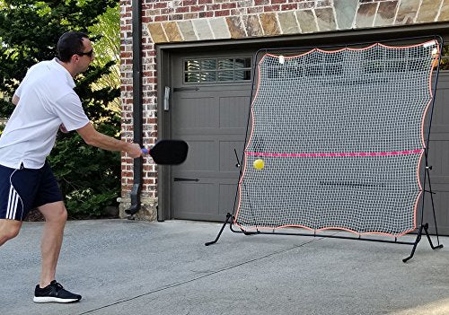 Tourna Rally Pro Adjustable Tilt Rebound Net (7x7 ft) for Tennis and Pickleball - style: Black