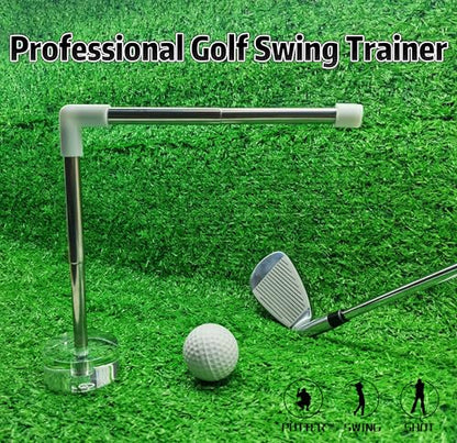 Retractable Golf Swing Trainer, Golf Swing Practice Auxiliary Exercise Device ,Suitable For Beginners,Indoor And Outdoor Adjustable Height, Swing Posture Training Aid for Distance and Accuracy,