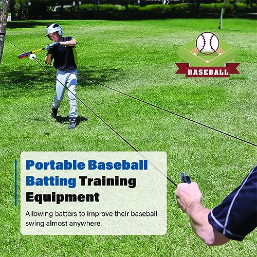 Baseball Training Equipment, Rope Trainer Baseball Batting Practice Equipment, Batting Practice Equipment for Baseball and Softball for Youth, Ideal One-on-One Coaching Tool for Batting Baseball