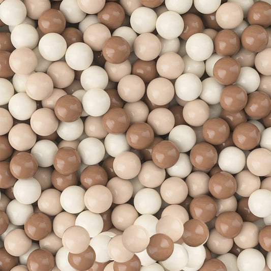 MoonxHome Ball Pit Balls for Toddlers, BPA Free Crush Proof Plastic Toy Balls for Ball Pit, Children's Pool Water Toys, Macaron Ocean Balls for Play Tent 2.15 Inch Pack of 100 200 500 800 1000 - color: Mocha Tricolor